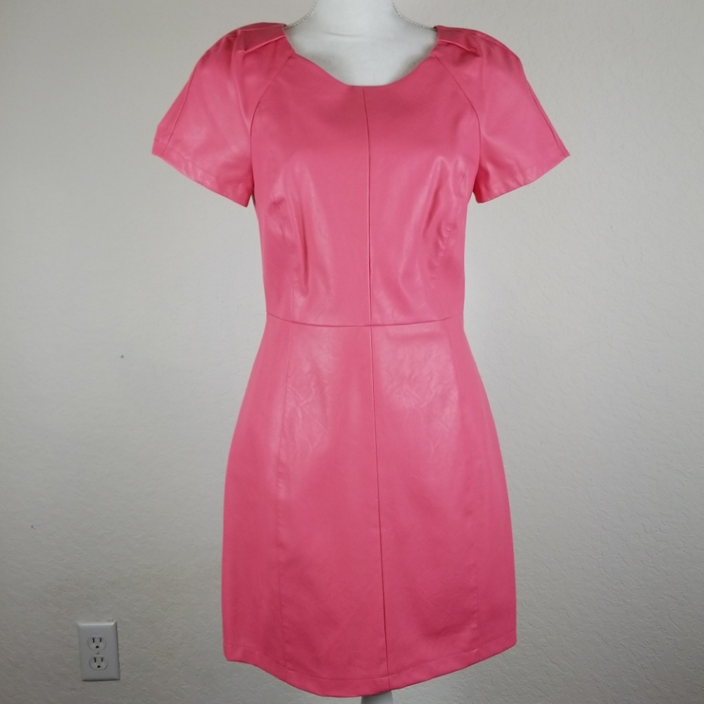 Armani Exchange NWT bubble gum pink vegan leather